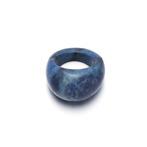Anillo de Piedra Ojo de Tigre Redonda con Estilo Antiguo y Temperamento Moderno, Accesorio Maillard Simple y Exquisito - Product Image 6