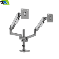 Support d'écran Kaloc pour bureau, robuste, avec ressort à gaz, réglable en hauteur, ergonomique, pour écran de 17 à 32 pouces