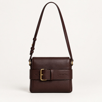 Nouveau Sac à Bandoulière Compact en Cuir PU pour Homme 2026, Forme Boîte, Porte-Objets Quotidien, Sangle Longue Réglable, Personnalisable OEM ODM, Vente Directe Usine