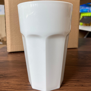 12oz 350Ml Food Grade Acrylic <b>Plastic</b> Octagonal Beverage White AS Resin Coffee Beer Water <b>Drinking</b> Juice <b>Cup</b> for Home Outdoor - Product Image 1