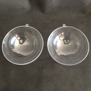 Bán buôn 20cm nhựa trong suốt hai nửa quả bóng, Giáng sinh trang trí, món trang sức - Product Image 5
