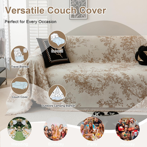 Customizable Anti-Slip Floral Pattern <b>Sofa</b> <b>Slipcovers</b> Personalized Pet-Friendly Covers Factory Wholesale - Product Image 5