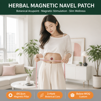 Patch magnétique amincissant pour le nombril aux herbes anciennes, hypoallergénique, 6cm*7cm, à l'armoise, pour points d'acupuncture, vente en gros OEM