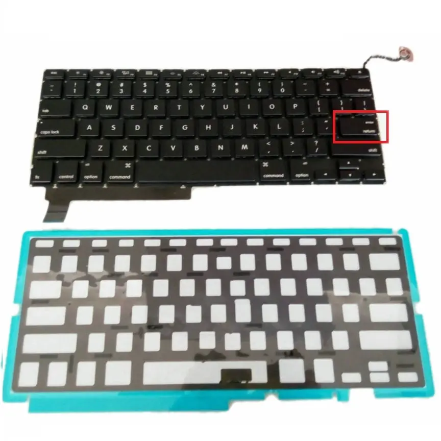 SXN Sale Laptop Parts US layout Keypad Keyboard With Backlight For Apple Macbook Pro 15" A1286
