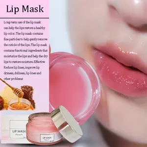 Nuovo arrivo vitamina e idratante riparatore rosa lipmask,private label cura delle labbra idratante collagene cherry lip sleeping mask