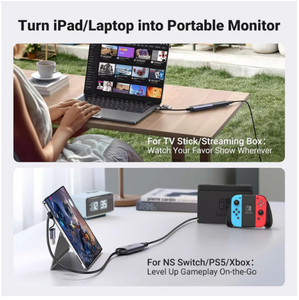 Ugreen <span class=keywords><strong>Video</strong></span> <span class=keywords><strong>Capture</strong></span> <span class=keywords><strong>Card</strong></span> HD-MI để USB C streaming thiết bị 1080p 60fps chụp 4k Đầu vào âm thanh trò chơi ghi âm - Product Image 3