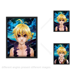 Venta al por mayor personalizado 3D movimiento lenticular japonés <span class=keywords><strong>Manga</strong></span> Baby Yoda <span class=keywords><strong>Dragon</strong></span> <span class=keywords><strong>Ball</strong></span> Shippuden póster 3D pared imagen Decoración - Product Image 3