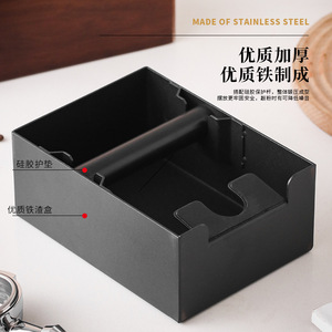 กล่องไม้กระถินณรงค์สำหรับเก็บกากกาแฟ Kafei Shi สำหรับใช้ในบ้านและร้านกาแฟ - Product Image 3