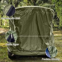 Tenda Mobil Satu Kamar Tidur Berbahan Kain Oxford Anti Air Lapisan Tunggal Motif Kamuflase untuk Berkemah di Luar Ruangan, Cocok untuk Empat Musim