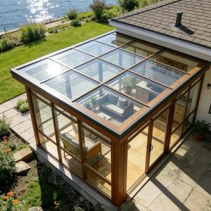 Verrière Moderne Personnalisée en Alliage d'Aluminium 6063-T6 pour Jardin d'Hiver Extérieur, <span class=keywords><strong>Solarium</strong></span>, Maison en Verre – <span class=keywords><strong>Prix</strong></span> Usine, Livraison Porte-à-Porte - Product Image 1
