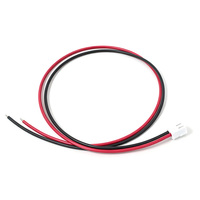 Conector VH3.96 de 2 Pines a Cable de Alambre Rojo y Negro UL1015 de 20 AWG, Estañado, de 3 mm, con Extremo Abierto, 500 mm
