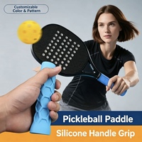 Poignée de raquette de pickleball en silicone antidérapante prête à être expédiée, accessoires de grip de tennis