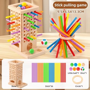 Gioco di Equilibrio in Legno <span class=keywords><strong>per</strong></span> <span class=keywords><strong>Bambini</strong></span>, Gioco Educativo Interattivo Genitore-Figlio, Gioco da Tavolo Sensoriale <span class=keywords><strong>per</strong></span> <span class=keywords><strong>Bambini</strong></span> 4-6 <span class=keywords><strong>Anni</strong></span> - Product Image 2