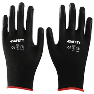 CE证书13号黑色腈涂层工作安全手套