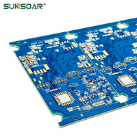 Carte PCB LED RGB Sunsoar OEM/ODM DC12V/24V, panneau numérique magique COB M-5-30, finition de surface OSP, échantillon gratuit