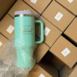 Vaso de Viaje de Acero Inoxidable de Doble Pared con Logotipo Personalizado, Flip Straw <span class=keywords><strong>Pro</strong></span> H3.0 de 40 oz, 30 oz, Taza de Metal H2.0 de 40 oz con Asa - Product Image 5
