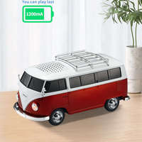 Nouvelle Arrivée Enceinte Portable Bluetooth Modèle Bus de Voiture, Lecteur USB Sans Fil, Enceinte Musicale BT pour Fêtes en Extérieur et Voiture