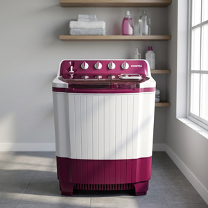 Lavadora/Secadora Eléctrica Semiautomática de Doble Tambor con Carga Superior KIMATSU, Eficiencia Energética Grado 1, Portátil para Hogar y Hotel - Product Image 2