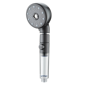 Nuevo diseño ABS cromado cabezal de ducha 360 grados giratorio <span class=keywords><strong>fuerte</strong></span> presión cinco funciones Nano burbuja botón ON/OFF - Product Image 4