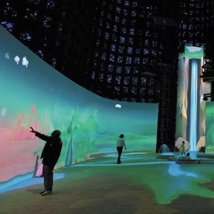 360 Mapping Wall Projection Immersive Projector Virtual Reality museum Show Interactive Aquarium Projection