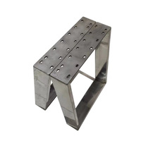 Pieds de table modernes en acier inoxydable et fer, style simple et oblique, pour table basse, quincaillerie de mobilier, supports en métal pour panneaux de bois