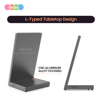 Layar sentuh portabel Full Hd Display Lcd atas meja Android pabrikan dengan papan reklame Digital iklan berdiri