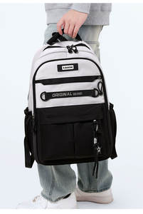 Mochila de Viaje Casual Ligera de Gran Capacidad para Niñas, Impermeable, de Nailon, con Cierre, Moderna, para Escuela Secundaria - Product Image 2