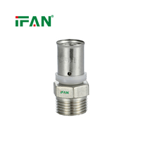 IFAN Raccord Sertir de Haute Qualité CW617N pour Tube PEX Multicouche, Raccord de Plomberie à Sertir