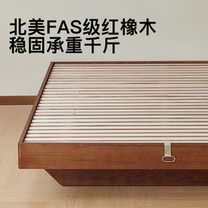 Minimalist Modern Tatami <b>Floor</b> Standing <b>Bed</b> With Storage Box <b>Frame</b> Structure Solid Wood <b>Bed</b> For Children And Adults - Product Image 2