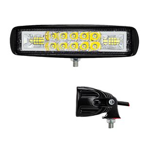 Feux auxiliaires pour motos, feux antibrouillard pour vélo, faisceau haut/bas intégré, projecteur étanche à 16 LED - Product Image 4