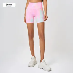 Nouvelles femmes haute solide Sensation nue pas de lignes embarrassantes été Fitness porter trois quarts longueur <span class=keywords><strong>Yoga</strong></span> Shorts - Product Image 6