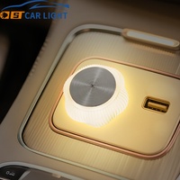 Nueva Luz Ambiental para Auto Z6 con Diseño de Flor, Lámpara LED Mini Portátil USB, Accesorios Interiores Inalámbricos Plug and Play