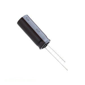 ตัวเก็บประจุแบบ Through Hole รุ่น UCP2G560MHD ความจุ 56 ยูเอฟ ชนิดอลูมิเนียม 56UF 20% 400V แบบขาเรเดียล - Product Image 1