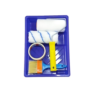 Professional 6 Inch <b>Paint</b> <b>Roller</b> Set with Tray Microfiber & Foam <b>Roller</b> Sleeves Masking Tape and <b>Paint</b> Brush for Home Painting - Product Image 1