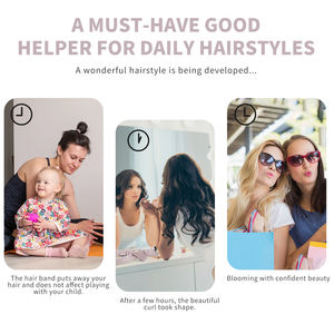 Ensemble de bigoudis en soie, bandeau de cheveux bouclés sans chaleur, ruban enveloppant pour les cheveux, 100% en soie - Product Image 4