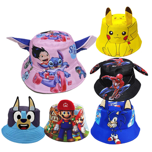 Chapeau Bob Personnalisé pour Enfants et Adultes – Motifs de Dessins Animés, Films et Anime – Idéal pour l'Été et les Activités de Plein Air - Product Image 1