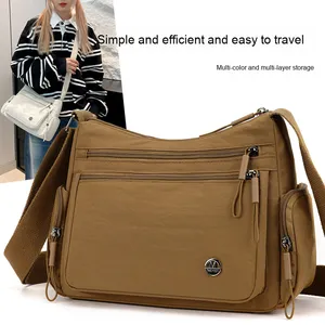 Sac à bandoulière imperméable en nylon à la mode simple pour femmes sac de poitrine léger pour l'été - Product Image 1