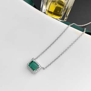 สร้อยคอเพชรทำจากเงินสเตอร์ลิง925ผลิตจากโรงงาน - Product Image 4