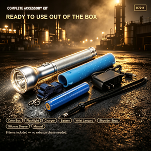WOSEN Explosion Proof Industrial IP68 <b>LED</b> Torch 10000mAh Battery for Mining Fire Rescue Emergency <b>Rechargeable</b> <b>LED</b> Flashlight - Product Image 6