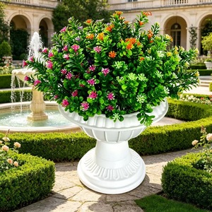 Bouquet de fleurs artificielles en plastique pour décoration intérieure et extérieure, arrangement végétal pour la maison, le jardin et l'affichage commercial - Product Image 2