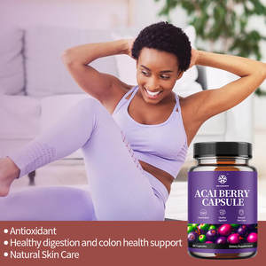 تسمية خاصة عضوي أكي بيري كبسولات مضادة للأكسدة مكمل عشبي للبالغين صحي الهضم التخسيس والعناية بالبشرة - Product Image 2