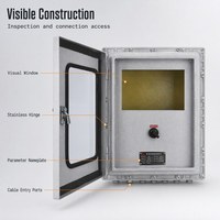 Boîtier de distribution antidéflagrant IP65 IP66 avec panneau de commande de disjoncteur, en alliage d'aluminium, pour la distribution d'énergie industrielle
