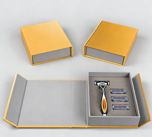 Caja con tapa magnética para empaque de afeitadoras eléctricas, adecuada para productos electrónicos de consumo, incluyendo cámaras. - Product Image 1