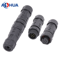 Connecteur M12 mâle-femelle étanche IP68 pour batterie et signal, 5A 2A 8 broches