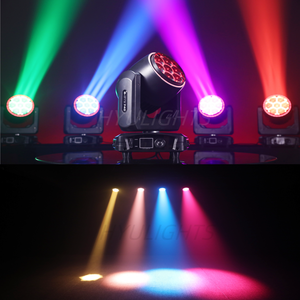 7x40W RGBW 4-in-1 LED Spotlight lớn Disco ánh sáng sân khấu Zoom chùm/Zoom DJ/thanh Bee Eye di chuyển đầu DMX512 cho buổi hòa nhạc - Product Image 3