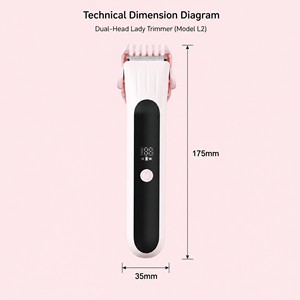 Tondeuse corporelle compacte rechargeable pour les zones intimes, pour femmes et jeunes filles, outil d'épilation - Product Image 2