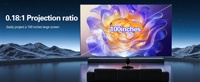 Proyector UST de Tiro Corto S5 Pro 4K de Alto Brillo con Láser Tricolor para Cine en Casa, Sistema Operativo Android 13, Venta al Por Mayor