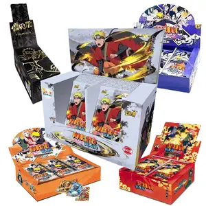 Vente en gros Boîte de cartes à jouer Narutoes originale 3 Wave 2 Kayou Collection de jeux de cartes en papier Amateurs de cartes Kartu Narutofullsets