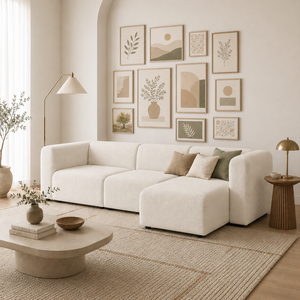 Sofá seccional modular de alta gama con color personalizado, moderno, de tela, <span class=keywords><strong>en</strong></span> forma de L, con chaise longue para sala de estar o villa. - Product Image 4