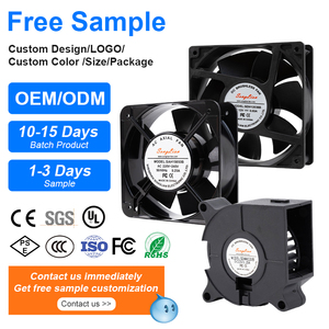 80x80x25mm DC trục quạt thông gió 8025 5V/12V/24V cao CFM bóng mang Tủ thông gió công nghiệp sử dụng điện OEM/ODM - Product Image 4